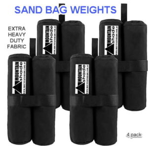 Pack of 4 Marquee Weights Sand Bag - Colour Black